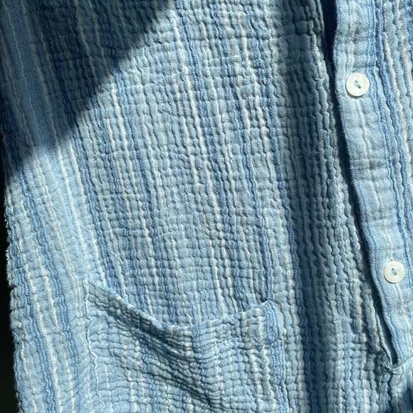 Target Blue Ribbed Romper Size Small - Picture 7 of 7